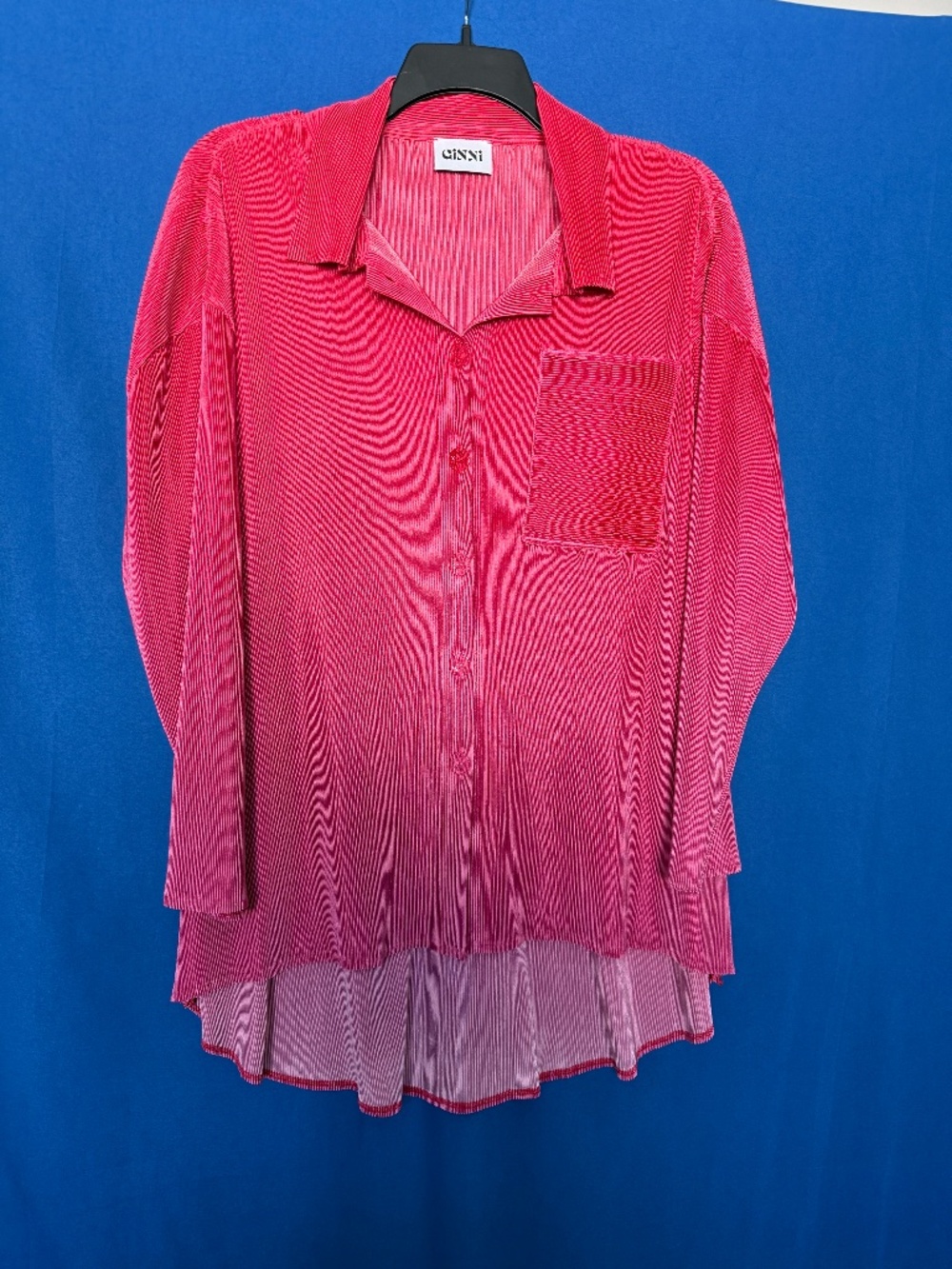 Alquema Ginny Vibrant Pink Top for Day or Evening. OS, Roomy and Fun!